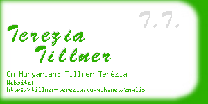 terezia tillner business card