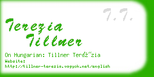 terezia tillner business card